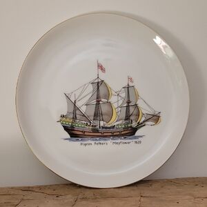 Vintage Baronet China Mayflower - Pilgrim Fathers 'Mayflower' Decorative Plate